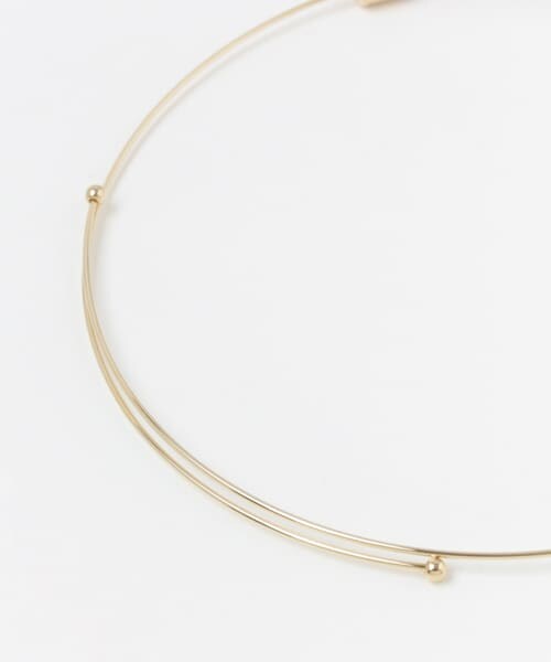 SENSE OF PLACE by URBAN RESEARCH（センスオブプレイスバイアーバンリサーチ）の「レザーカバーメタルチョーカー∴（ネックレス・レディース・IVORY・-0）」の6枚目の写真