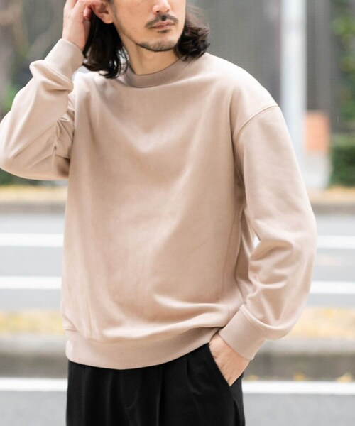 ITEMS URBANRESEARCH（アイテムズ アーバンリサーチ）の「裏フリースF.S.プルオーバー（その他トップス・メンズ・L.BEG/MOC/OLV/BLK・M/L）」の13枚目の写真