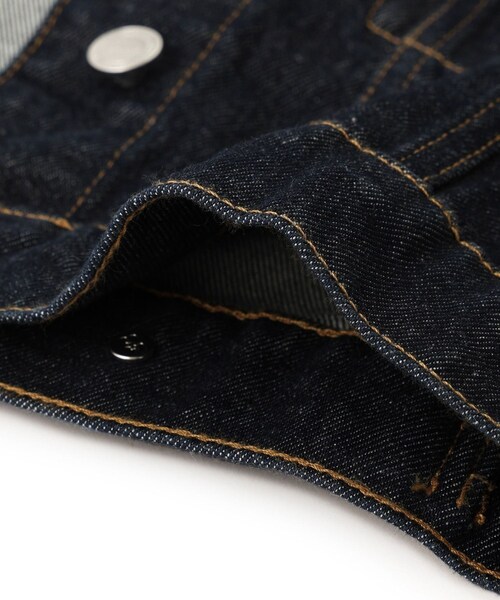 ADAM ET ROPE'（アダムエロペ）の「【GANNI（ガニー）】Rinse Denim Cropped Jacket（デニムジャケット・レディース・ネイビー・36）」の15枚目の写真