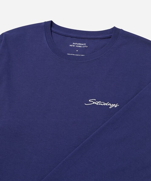Saturdays NYC(サタデーズ ニューヨークシティ )の「Saturdays Embroidered Standard Ls Tee(Tシャツ/カットソー・メンズ・ブラック/オフホワイト/ネイビー・M/XS/L/XL/S)」の15枚目の写真
