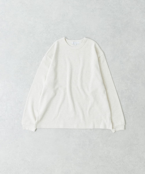URBAN RESEARCH（アーバンリサーチ）の「度詰めワッフルロングスリーブ（Tシャツ/カットソー・メンズ・WHITE/OATMEAL/GRAY H/BLACK・S/M/L/XL）」の4枚目の写真