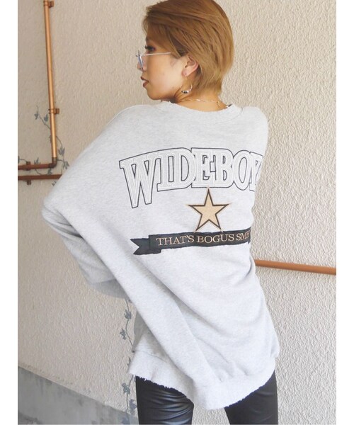 GYDA(ジェイダ)の「WIDEBOYSドルマンスウェットTOPS(その他トップス・レディース・ブラック/ベージュ/グレー/ブルー/ネイビー・F)」の8枚目の写真