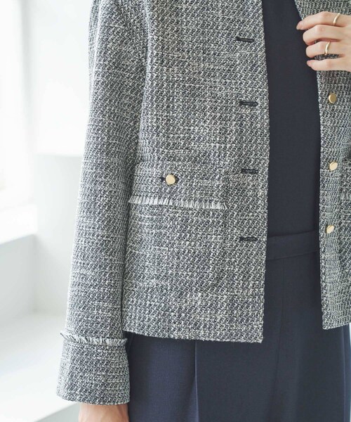 URBAN RESEARCH（アーバンリサーチ）の「ノーカラーツイードジャケット