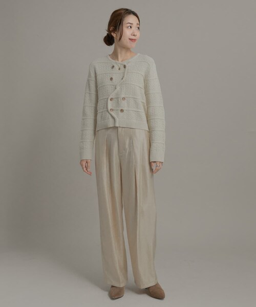 URBAN RESEARCH Sonny Label（アーバンリサーチサニーレーベル）の「シャイニーツイルサテンパンツ（その他パンツ・レディース・バター/ブラウン・36/38）」の21枚目の写真
