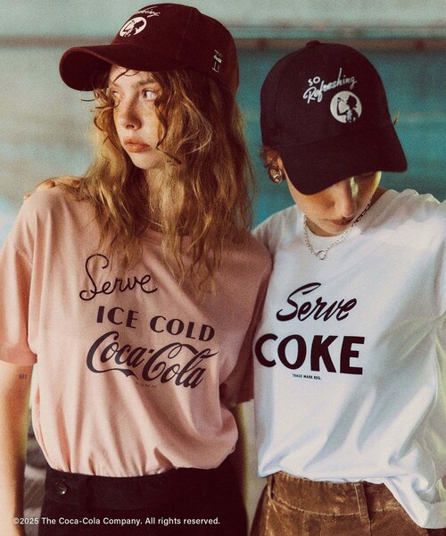 VIS(ビス)の「【Coca-Cola】VIS別注エンブロイダリーキャップ(キャップ・レディース・ブラック/ワイン・F)」の16枚目の写真