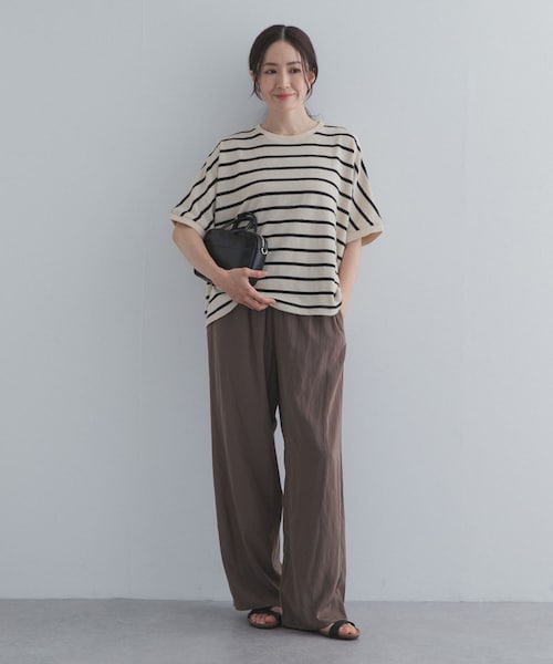 URBAN RESEARCH DOORS(アーバンリサーチドアーズ)の「『接触冷感/UVカット/吸水速乾/マシンウォッシャブル』ドライタッチリラックスパンツ(その他パンツ・レディース・BLACK/MOCHA/NAVY・S/M)」の22枚目の写真
