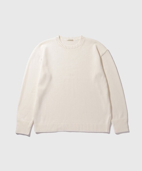 【HEUGN/ユーゲン】KNIT MD Gauges Crew Neck