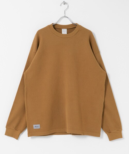 EKAL（エカル）の「MINE　PD/GD DYE THERMAL 11.5 OZ（Tシャツ/カットソー・メンズ・PD BLACK/GD BRASS・2/3）」の14枚目の写真