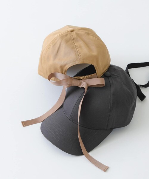 RODE SKO（ロデスコ）の「リボンキャップ（キャップ・レディース・CHARCOAL/BEIGE・FREE）」の8枚目の写真
