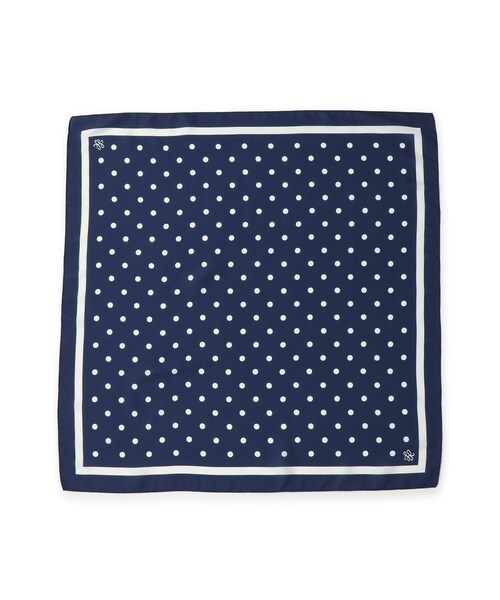 ROPE' PICNIC（ロペピクニック）の「ドット柄スカーフ（バンダナ/スカーフ・レディース・キナリ/ネイビー/ピンク・F）」の10枚目の写真