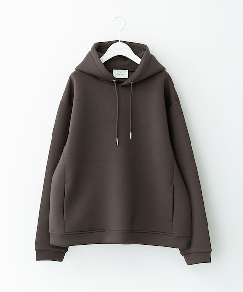 URBAN RESEARCH Sonny Label（アーバンリサーチサニーレーベル）の「ダンボールニットプルオーバーパーカー（パーカー・メンズ・アイスグレー/チャコール/ブラック/ブラウン・M/L/XL）」の4枚目の写真