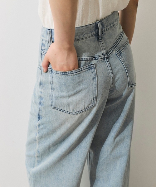 ADAM ET ROPE'（アダムエロペ）の「【WEB限定】ワイドストレートデニムパンツ（デニムパンツ・レディース・サックス・34/36/38）」の12枚目の写真