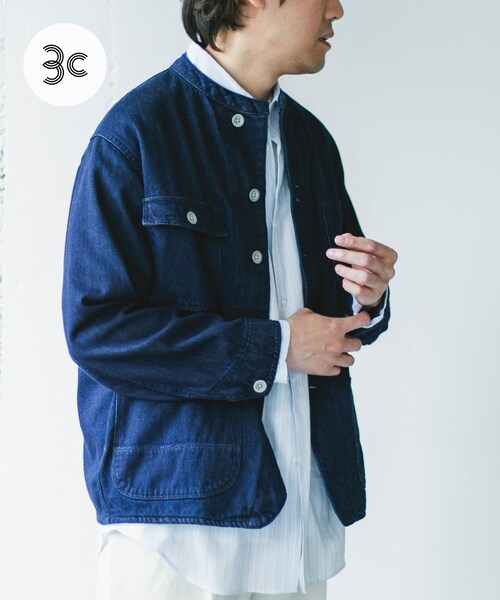 URBAN RESEARCH DOORS（アーバンリサーチドアーズ）の「Denim Chore Jacket（デニムジャケット・メンズ・INDIGO/ONE WASH・M/L/XL）」の2枚目の写真