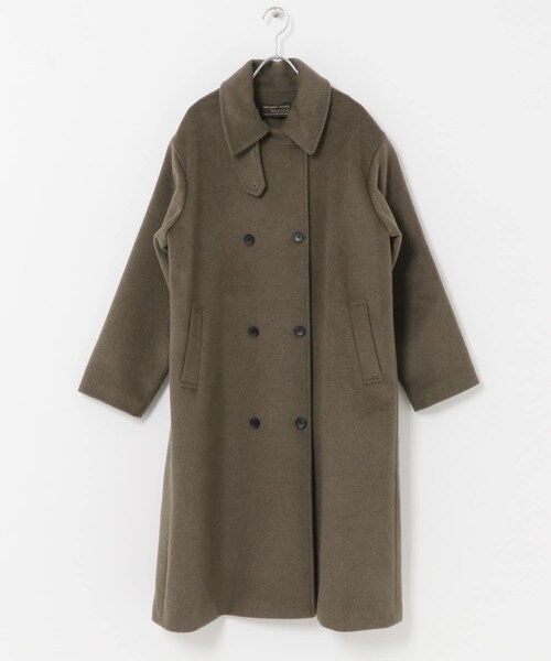 URBAN RESEARCH DOORS（アーバンリサーチドアーズ）の「ウールロングコート（テーラードジャケット・レディース・杢BROWN/NAVY・M）」の14枚目の写真