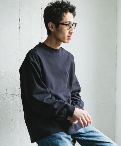 URBAN RESEARCH DOORS(アーバンリサーチドアーズ)の「10.5オンス ヘビーウェイトロングスリーブTシャツ(Tシャツ/カットソー・メンズ・C.NAVY/WHITE/MIX WHITE・M/L)」の15枚目の写真