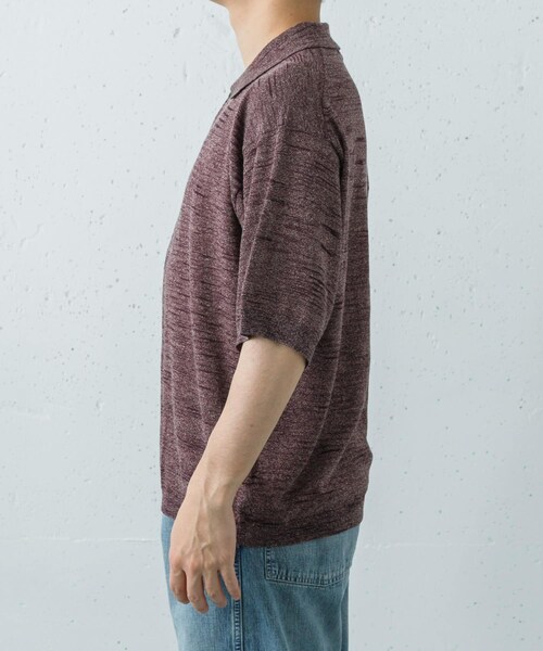 URBAN RESEARCH（アーバンリサーチ）の「ULTERIOR　MELANGE SLUB YARN KNIT（ニット/セーター・メンズ・YELLOW/PURPLE/BROWN・M/L）」の7枚目の写真