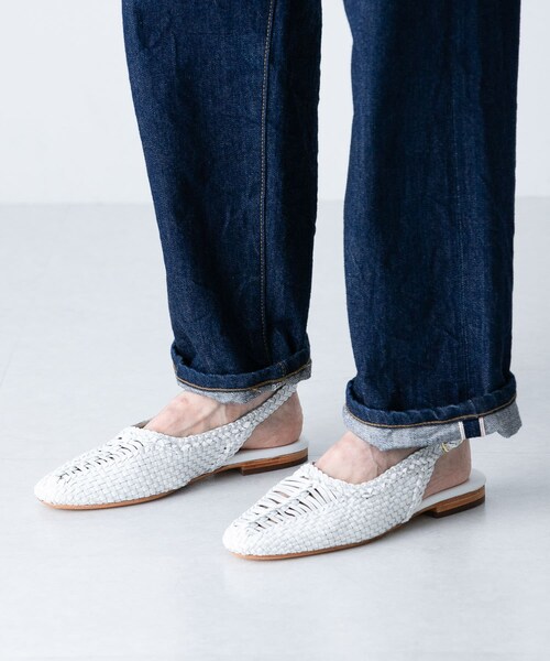かぐれ(カグレ)の「『別注』maison de soil MESH BACKSTRAP SANDAL(サンダル・レディース・別注WHITE/別注TAN・36/37/38)」の4枚目の写真