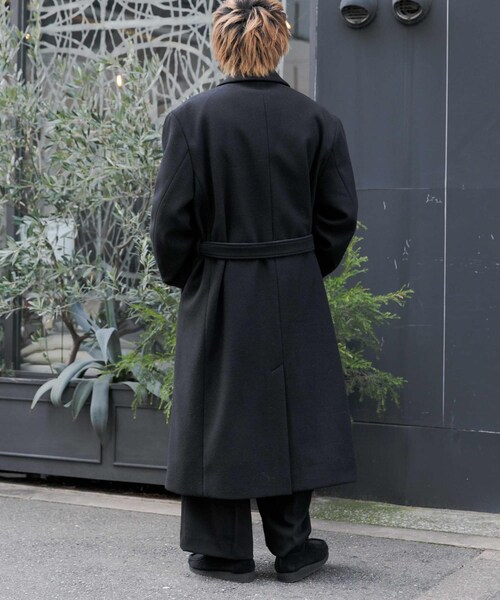 SENSE OF PLACE by URBAN RESEARCH(センスオブプレイスバイアーバンリサーチ)の「『わたべ×SOP』ダブルロングコート(チェスターコート・メンズ・GRAY/BLACK・M/L)」の8枚目の写真