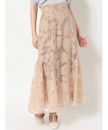 dazzlin | シアーフラワーセミフレアスカート(スカート)