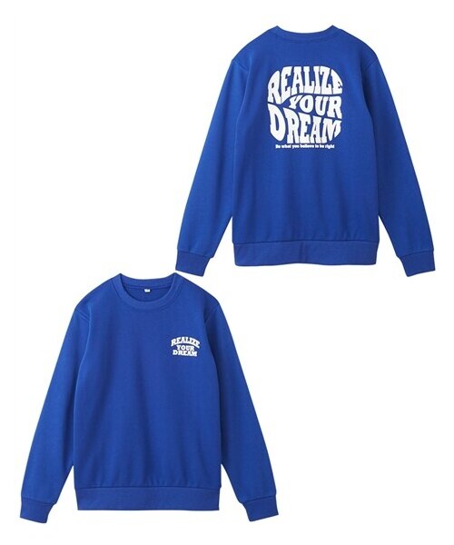 nissen（ニッセン）の「プリントスウェットトレーナー（男の子・女の子）（スウェット・キッズ・ブルー/杢グレー×ネイビー/グリーン/黒・140/150/160）」の13枚目の写真