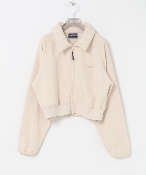 URBAN RESEARCH(アーバンリサーチ)の「『別注』THOUSAND MILE×URBAN RESEARCH KNIT FLEECE ZIP PARKA(パーカー・レディース・OFF WHITE/BLACK・Free)」の4枚目の写真