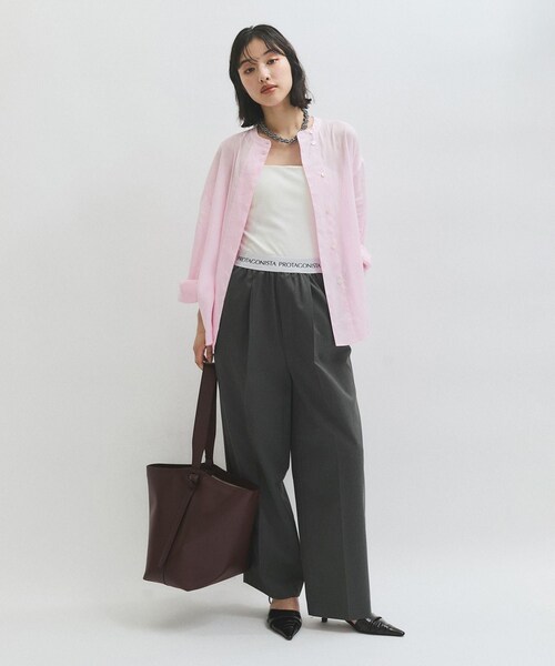 ADAM ET ROPE'(アダムエロペ)の「ムスビ3WAYワンショルダーバッグ(ショルダーバッグ・レディース・ブラック/カーキ/ワイン・F)」の6枚目の写真