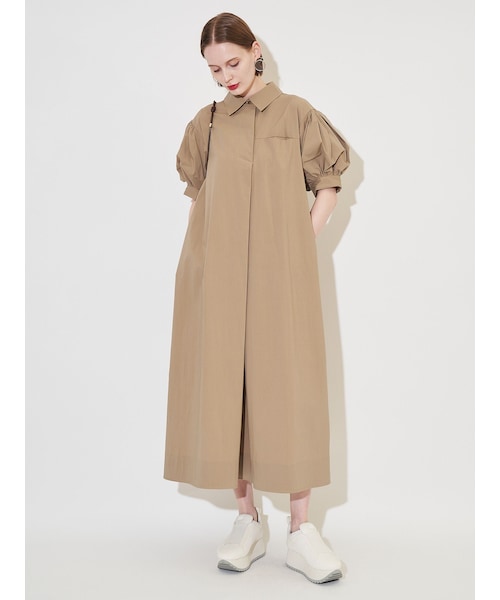 ELENDEEK（エレンディーク）の「FORM SHIRT OP（シャツワンピース・レディース・グレー/ブラック/ベージュ・01/02）」の18枚目の写真