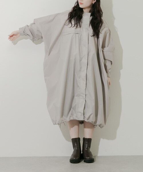 SMELLY（スメリー）の「『WEB限定』because　Mods Poncho（レインコート/ポンチョ・レディース・MNT/GRY/NVY・One）」の8枚目の写真