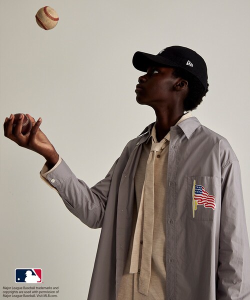 ADAM ET ROPE'(アダムエロペ)の「【MLB COLLECTION BY JUN】チームロゴプリントシャツ(シャツ/ブラウス・メンズ・ライトグレー/ホワイト/ネイビー・L/M)」の14枚目の写真