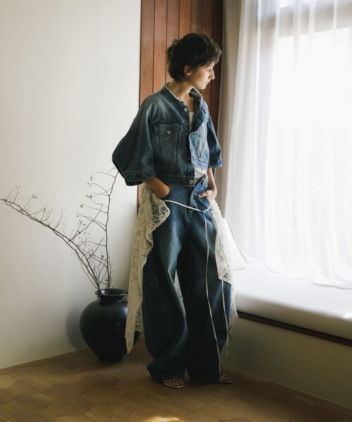 URBAN RESEARCH ROSSO（アーバンリサーチロッソ）の「レースデザインキャミワンピース（ワンピース・レディース・off・FREE）」の12枚目の写真