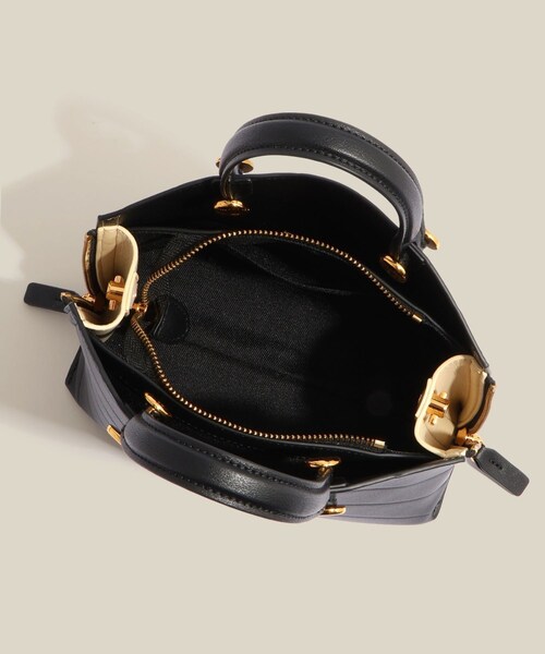 ROPE'（ロペ）の「【E'POR】【数量限定】 Y BAG Mini Emboss【超軽量】（ハンドバッグ・レディース・ブラック/ベージュ・F）」の18枚目の写真