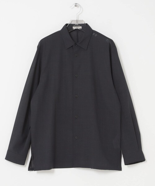 URBAN RESEARCH（アーバンリサーチ）の「ATON　WOOL GAUZE LOOSE FIT SHIRTS（シャツ/ブラウス・メンズ・GRAY/NAVY TOP・4/6）」の15枚目の写真
