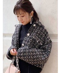 MERCURYDUO | ツィードショートジャケット(テーラードジャケット)