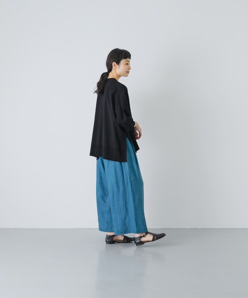 かぐれ(カグレ)の「ハイツイストコットンワイドカーディガン(カーディガン/ボレロ・レディース・BLACK/GRAY/NAVY・Free)」の11枚目の写真