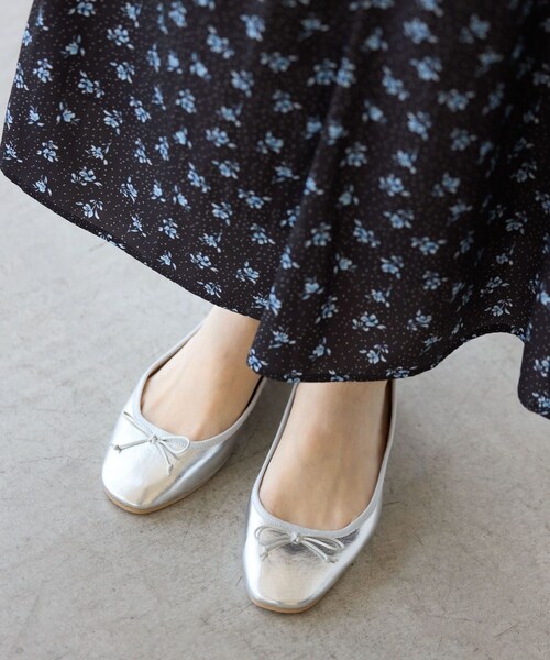 ROPE' PICNIC(ロペピクニック)の「【AIRina/エアリーナ】軽くてやわらかいバレエシューズ(バレエシューズ・レディース・ブラック/キナリ/レッド/ピンク/シルバー・L/M/S)」の16枚目の写真