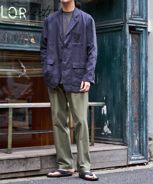 ADAM ET ROPE'（アダムエロペ）の「【BONCOURA/ボンクラ】ベイカーパンツ（その他パンツ・メンズ・オリーブ・28/30/32）」の9枚目の写真