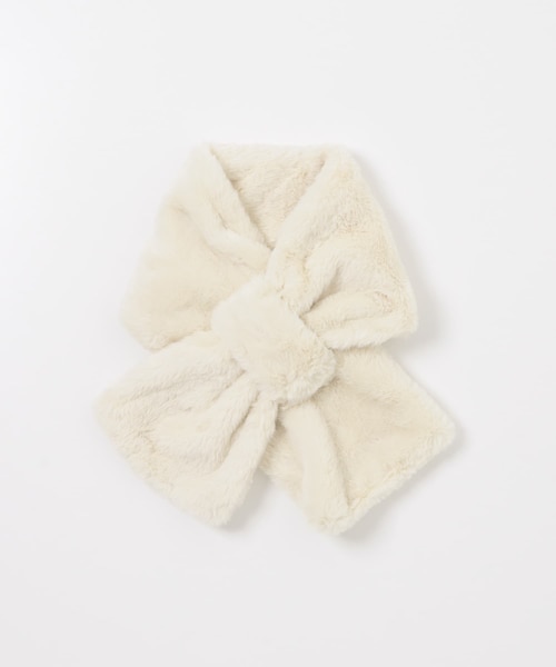 URBAN RESEARCH DOORS（アーバンリサーチドアーズ）の「エコファーティペット（マフラー・レディース・CREAM/GREIGE/CHARCOAL・one）」の6枚目の写真