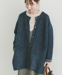 ダブルフェイスミドルカーディガン