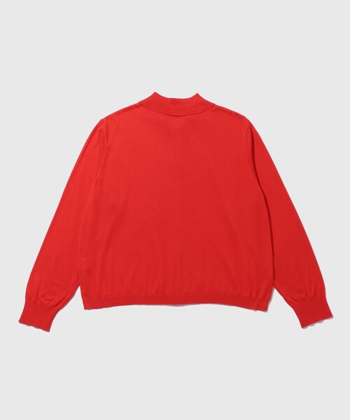 ADAM ET ROPE'(アダムエロペ)の「【URU/ウル】KNIT CARDIGAN(カーディガン/ボレロ・メンズ・チャコール/レッド・1/2)」の13枚目の写真