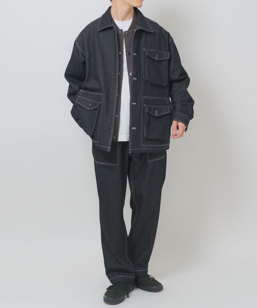 ITEMS URBANRESEARCH（アイテムズ アーバンリサーチ）の「デニム カバーオール（カバーオール・メンズ・BLK/NVY/BLU・M/L）」の10枚目の写真