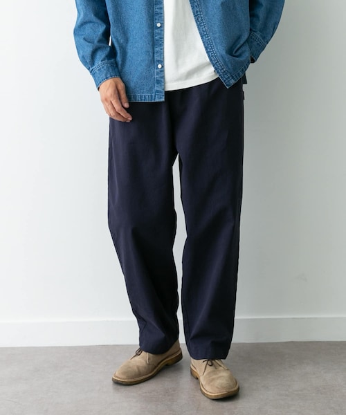 URBAN RESEARCH Sonny Label（アーバンリサーチサニーレーベル）の「ベーシックワイドイージーチノパンツ（チノパンツ・メンズ・ブラック/チャコール/ネイビー/ベージュ・S/M/L）」の4枚目の写真