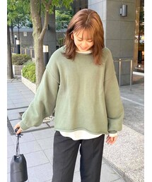 Ungrid | アウトリンキングクルーネックニット(ニット/セーター)