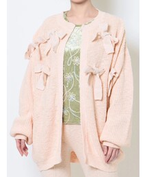 merry jenny | ランダムリボンニットカーディガン【セットアップ着用可能】(カーディガン/ボレロ)