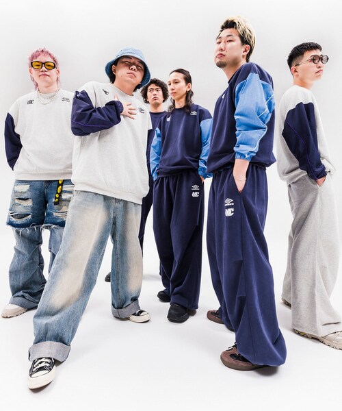 JUNRED(ジュンレッド)の「【梅田サイファー ×UMBRO×JUNRED】セットアップ対応スウェットプルオーバー(スウェット・レディース・ライトグレー/ネイビー・L/M/S)」の12枚目の写真