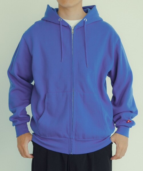 ITEMS URBANRESEARCH（アイテムズ アーバンリサーチ）の「Healthknit　Classic Sweat Zip Hoodie（パーカー・メンズ・BLU/ASH GRY/GRN/RED/F.BLK・M/L/XL）」の4枚目の写真