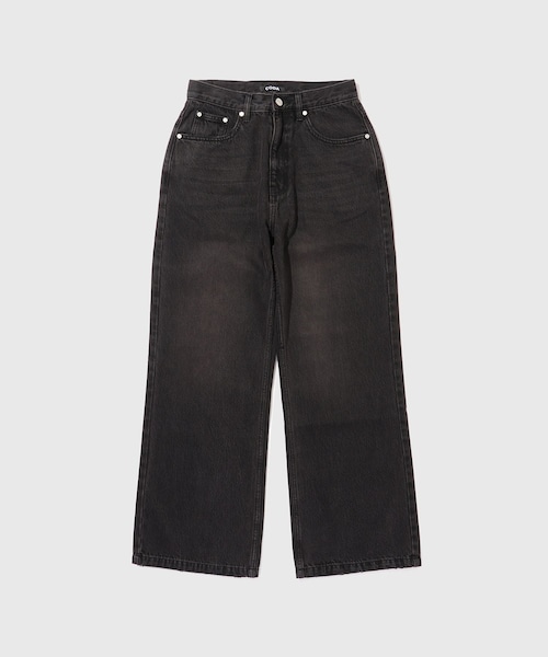 ADAM ET ROPE'(アダムエロペ)の「【CODA/コーダ】DISTRESSED EXTENDED CUT FLARED JEANS(デニムパンツ・メンズ・ブラック・0/1/2)」の1枚目の写真