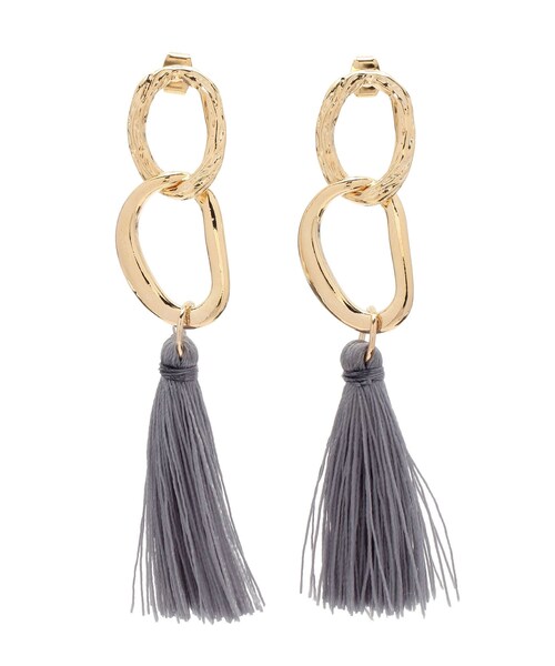 EVRIS（エヴリス）の「COLOR FRINGE ピアス（ピアス（両耳用）・レディース・シルバー/ゴールド・F）」の3枚目の写真