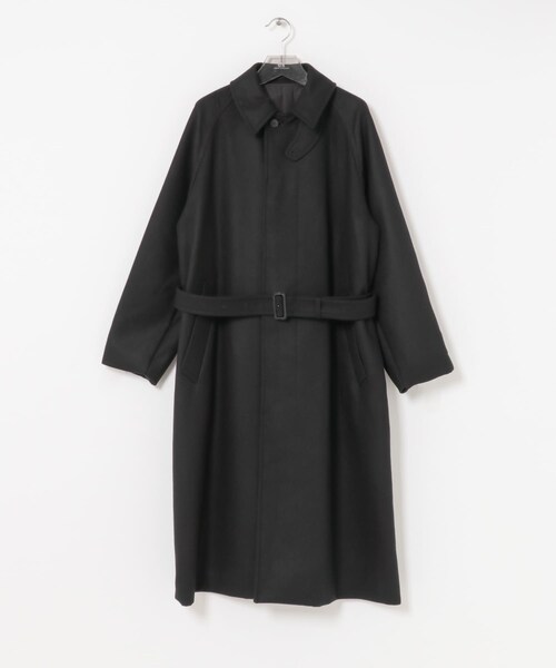 URBAN RESEARCH(アーバンリサーチ)の「YLEVE SUPER100'S WOOL MELTON COAT(テーラードジャケット・メンズ・010 BLACK/040 BEIGE・4)」の1枚目の写真