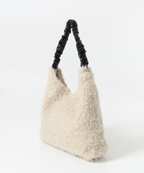 URBAN RESEARCH DOORS（アーバンリサーチドアーズ）の「ファーハンドルバッグ（トートバッグ・レディース・IVORY/BROWN・one）」の10枚目の写真