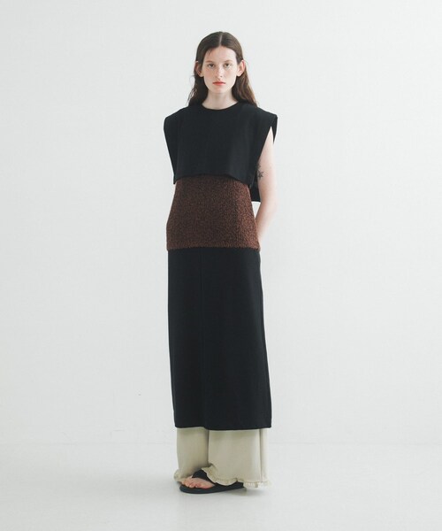 LAATO（ラート）の「layered one piece（ワンピース・レディース・インク/スチール/クリーム・FREE）」の19枚目の写真